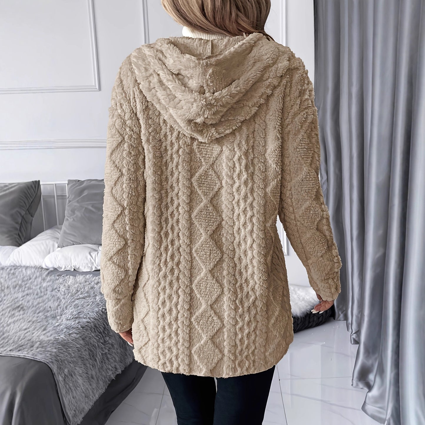 Veste UrbanDuo™ – Sweat zippé à capuche uni pour femme