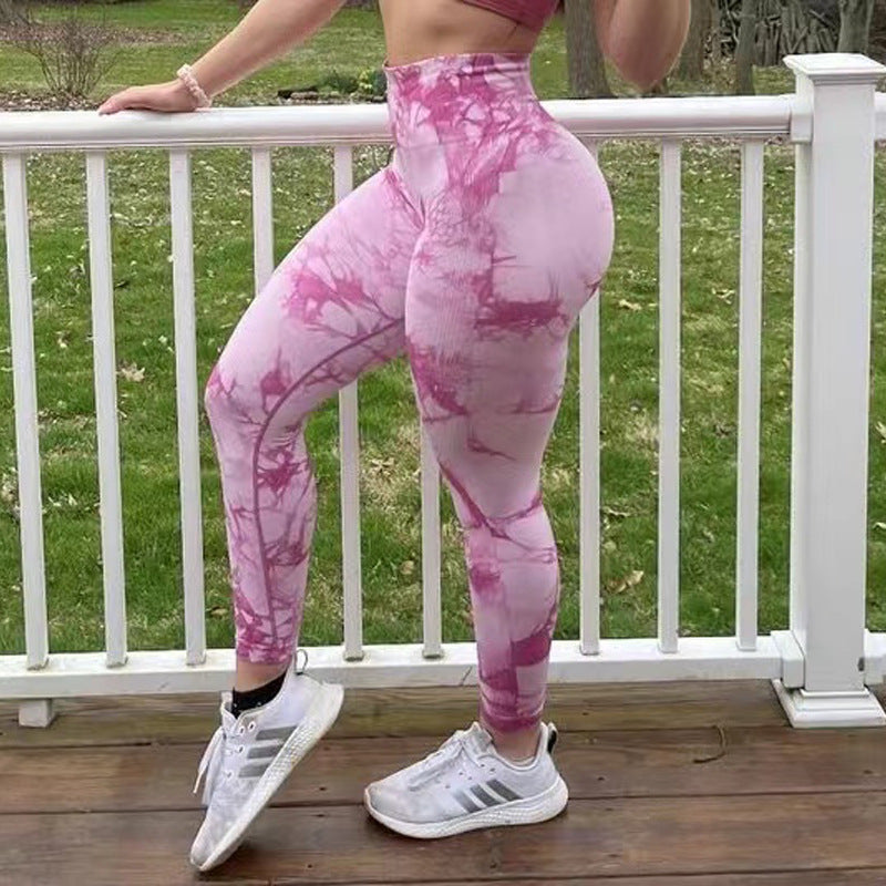 Legging Tie Dye Flex™ – Legging Femme Push-Up Seamless Motif Tie-Dye