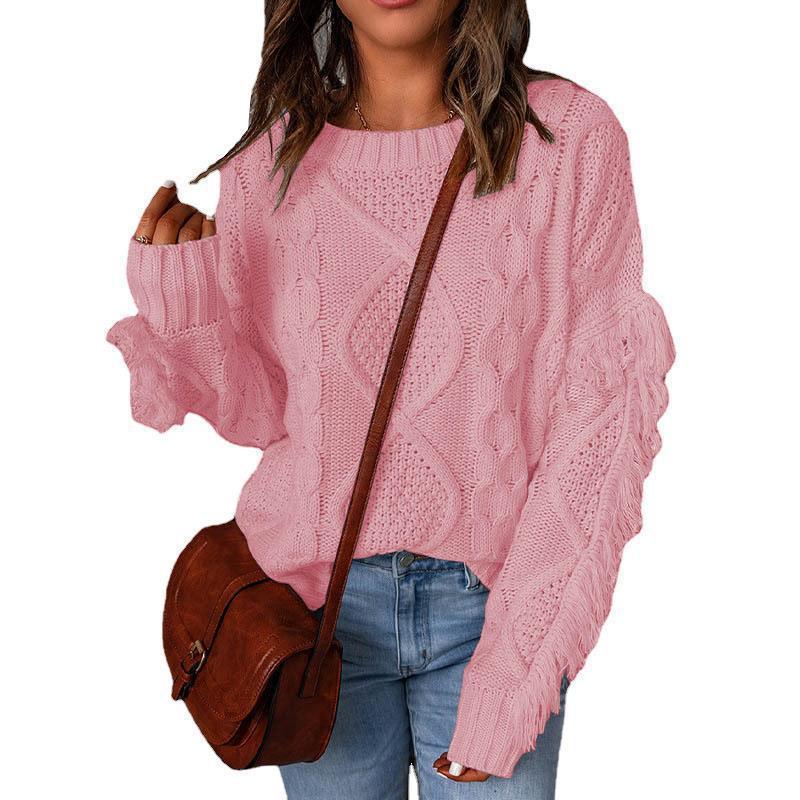 Pull EssenceRonde™ – Pull-tricot Col-Rond Femme, Maille Douce