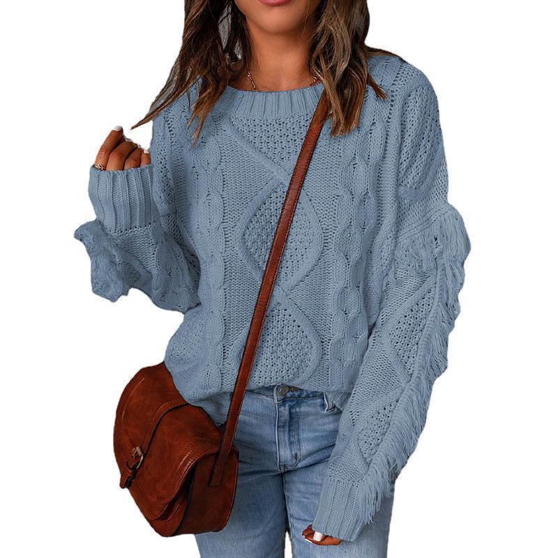 Pull EssenceRonde™ – Pull-tricot Col-Rond Femme, Maille Douce