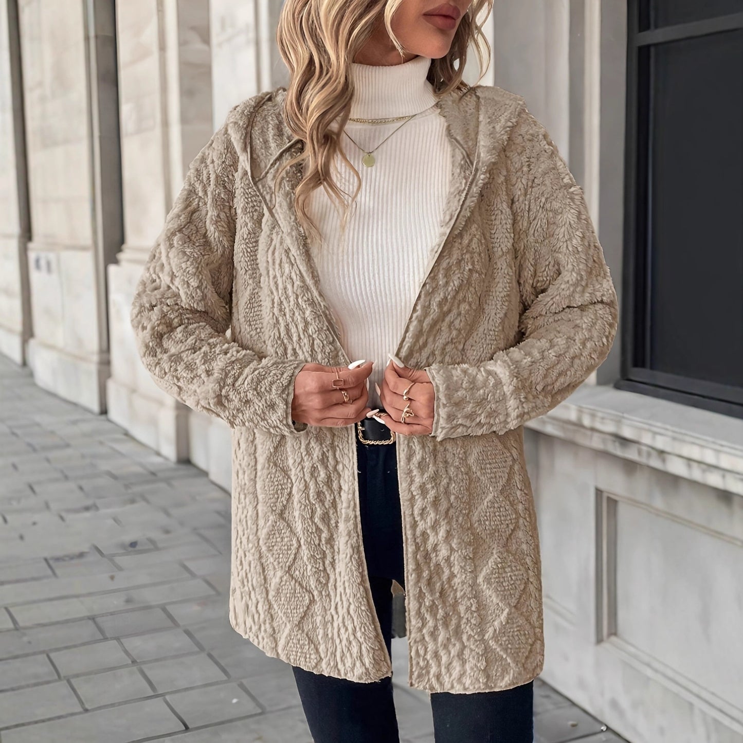 Veste UrbanDuo™ – Sweat zippé à capuche uni pour femme