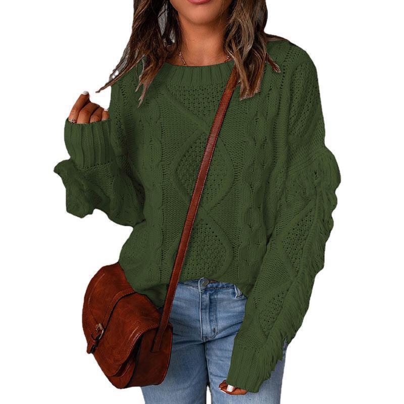 Pull EssenceRonde™ – Pull-tricot Col-Rond Femme, Maille Douce
