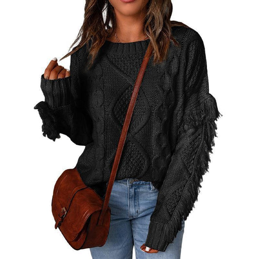 Pull EssenceRonde™ – Pull-tricot Col-Rond Femme, Maille Douce
