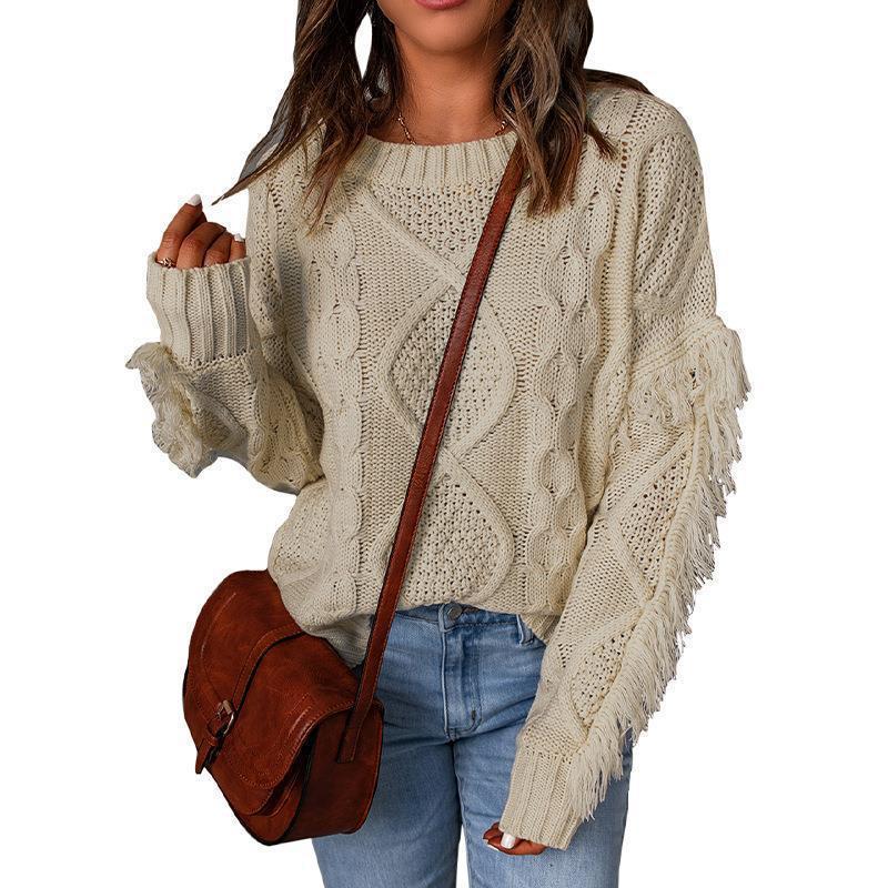 Pull EssenceRonde™ – Pull-tricot Col-Rond Femme, Maille Douce