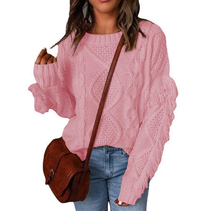 Pull EssenceRonde™ – Pull-tricot Col-Rond Femme, Maille Douce