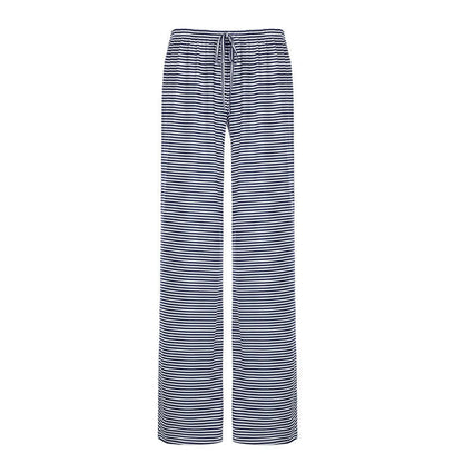 Zaraï™ – Pantalon Rayé à Lien Ajustable Bleu 2